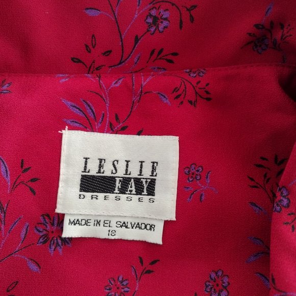 Vintage 1990s Red Floral Double Breasted Lightweight Blazer Jacket 18 - Picture 8 of 11